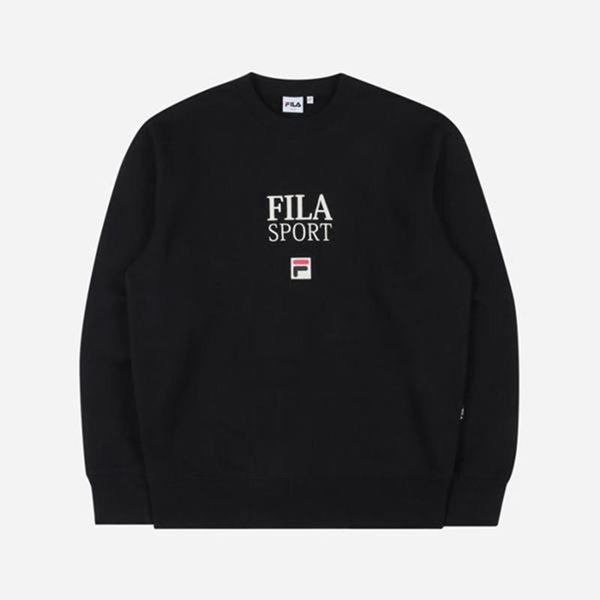 Fila Mikiny Panske Čierne - Šport F Logo Vypredaj - Slovakia 89503-FJPH